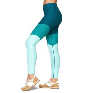 Outdoor Voices Green Colorblock 7/8 Spring Legging